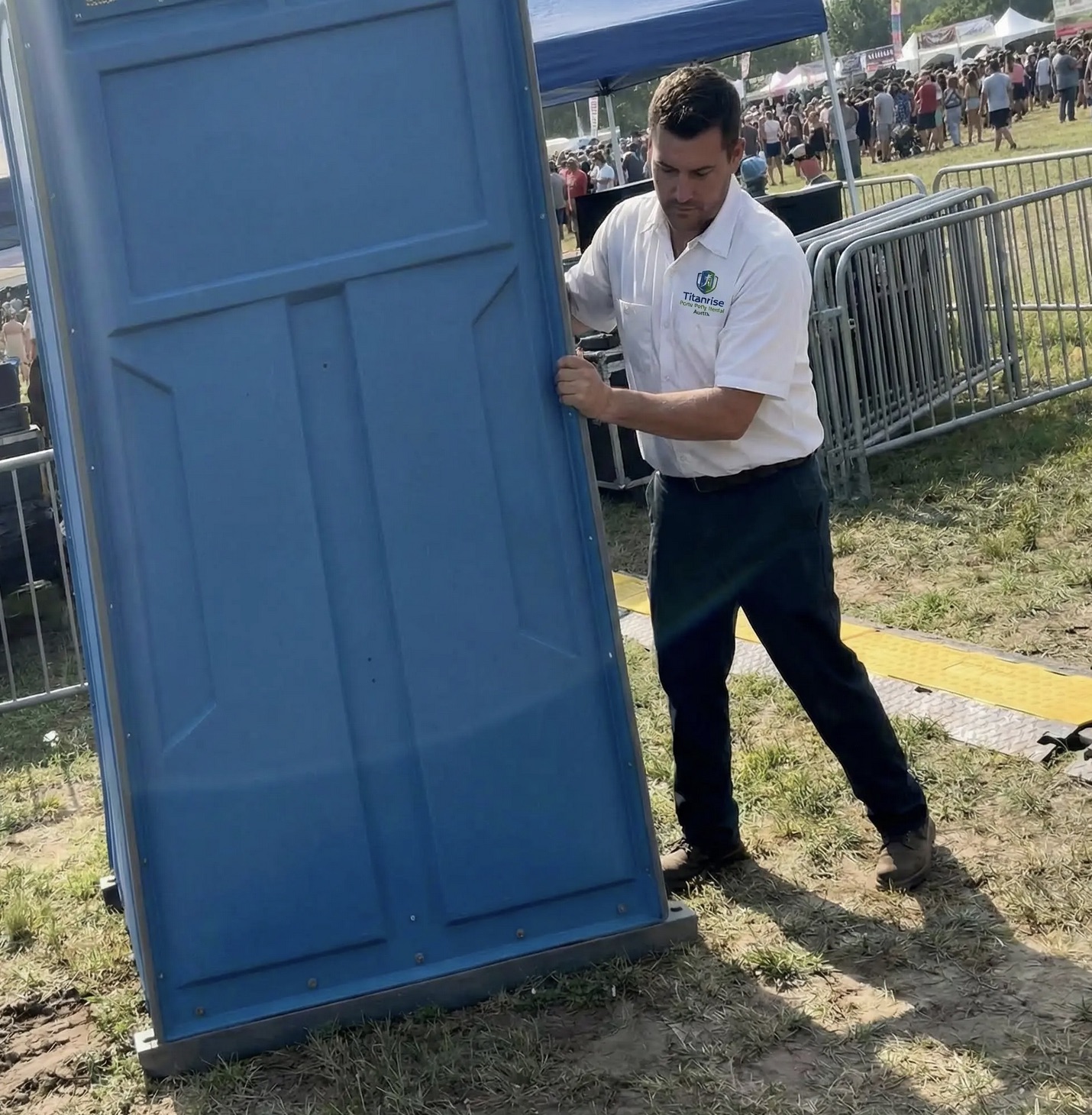 Porta Potty Setup at Event